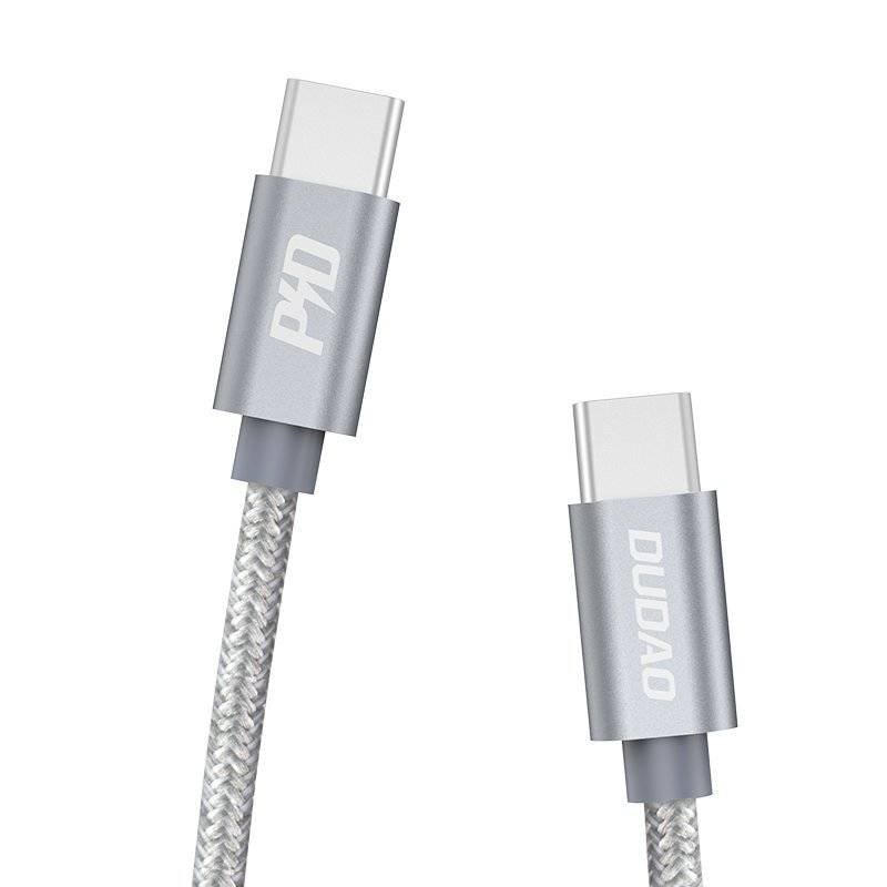 Dudao Dudao kabel USB Typ C - USB Typ C 5 A 45 W 1 m Power Delivery Quick Charge szary (L5ProC) L5ProC