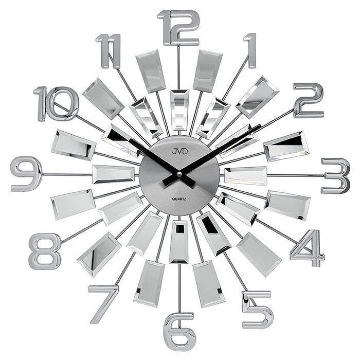 JVD Zegar ścienny HT100.3 z lusterkami średnica 49 cm uniwersalny 10537-uniw