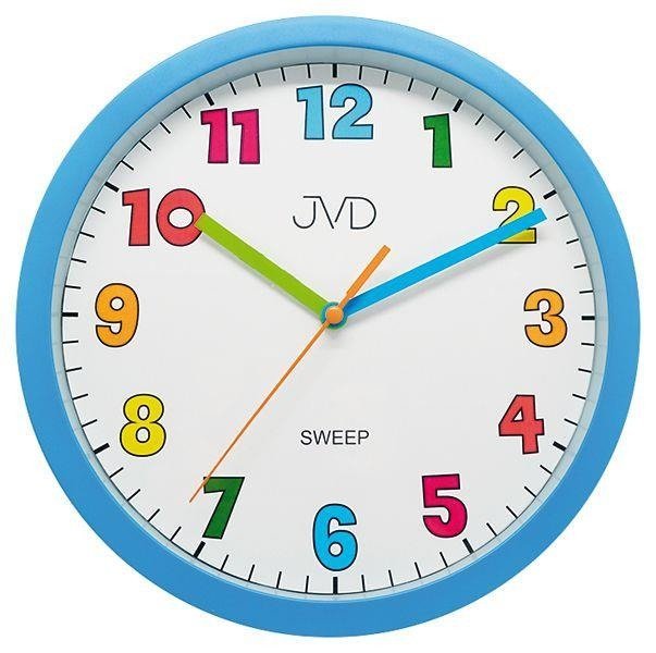 Kolorowy Cichy Dziecięcy Zegar Ścienny Jvd HA46.1