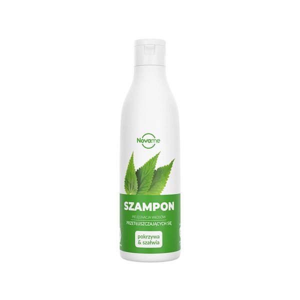 Szampon wł. tłuste pokrzywa i szałwia 300ml Novame