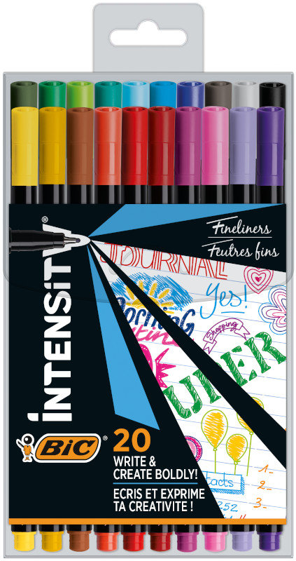 Bic Cienkopisy Intensity Fine AST+FUN mix 20szt BIC