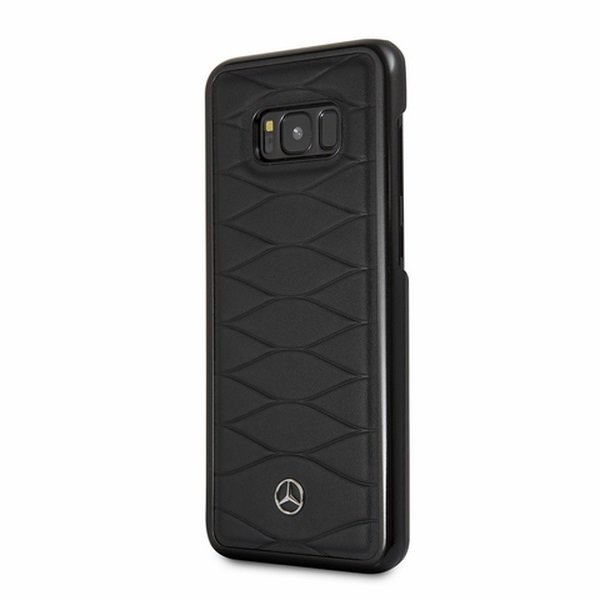 Mercedes Benz Benz Leather Case etui na tył do Samsung Galaxy S8+ Plus CZARNY NA TYŁ SKÓRA NATURALNA 34157