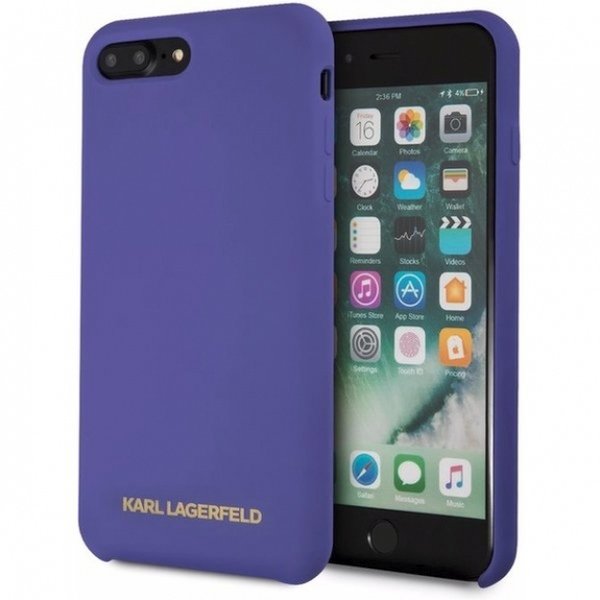 Karl Lagerfeld KLHCI8LSLVOG iPhone 7/8 Plus hardcase fioletowy/purple Silicone KLD099PRP