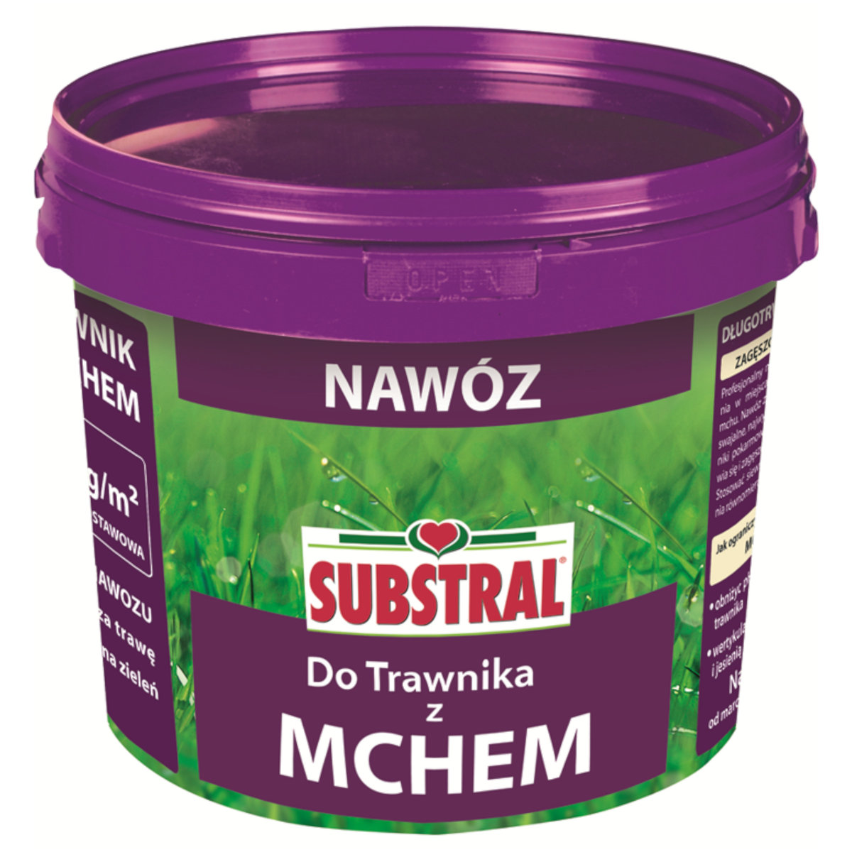 Substral Nawóz do trawników z mchem 10kg, marki sub1205101