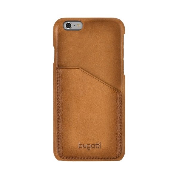 Bugatti Londra Snap Case etui na tył z kieszonką iPhone 6/6S 4.7 NA TYŁ SKÓRA NATURALNA BRĄZOWY 30482