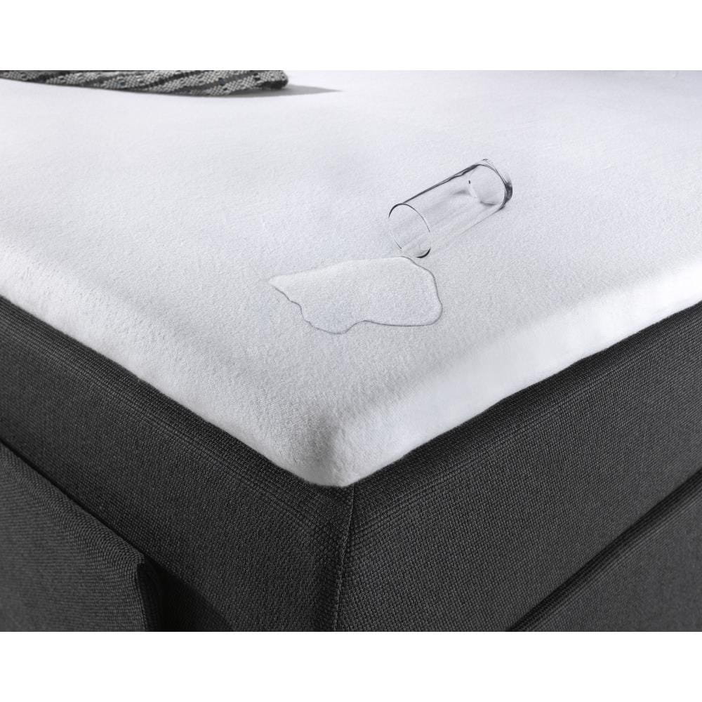 160x200 prześcieradło nieprzemakalne na cieńki materac bawełna k. biały