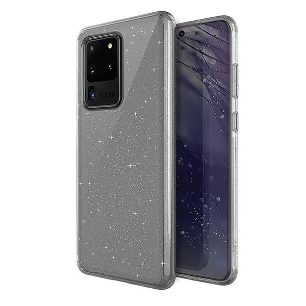 UNIQ Etui Uniq LifePro Tinsel Galaxy S20 Ultra, przezroczyste z brokatem