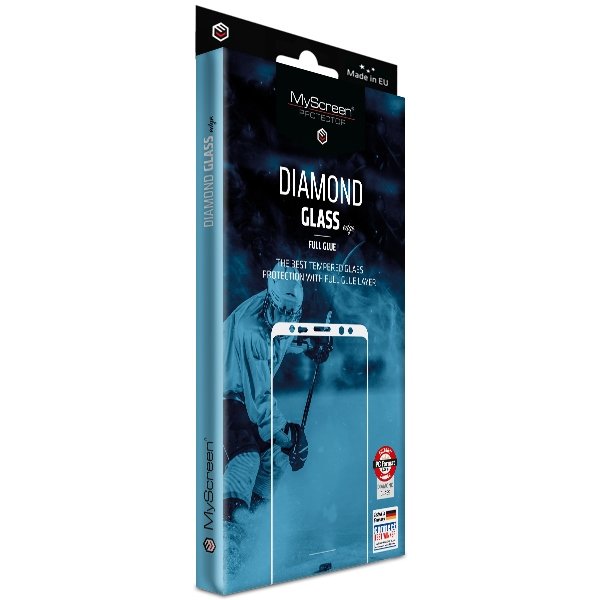 MYSCREEN Protector Szkło Diamond Full Glue Xiaomi Mi 9, czarne 5901924967361