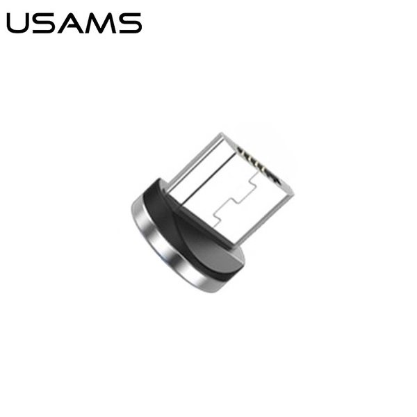 USAMS USAMS Adapter magnetyczny microUSB bulk srebrny/silver SJ158USBT (US-SJ158)
