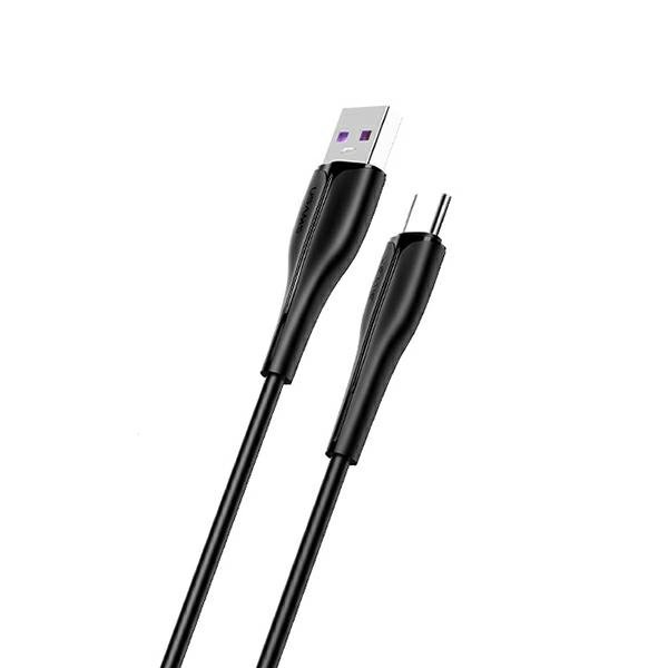 USAMS Kabel U38 USB-C 5A Fast Charge for OPPO/HUAWEI 1m czarny/black SJ376USB01 (US-SJ376)