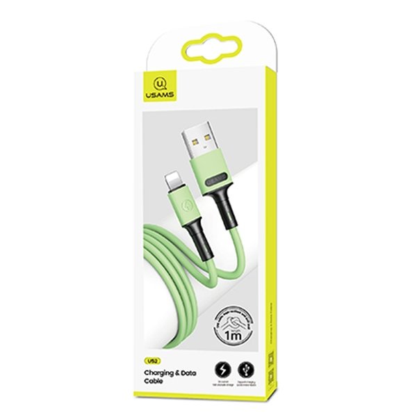 USAMS Kabel Lightning Fast Charge 1M Zielony