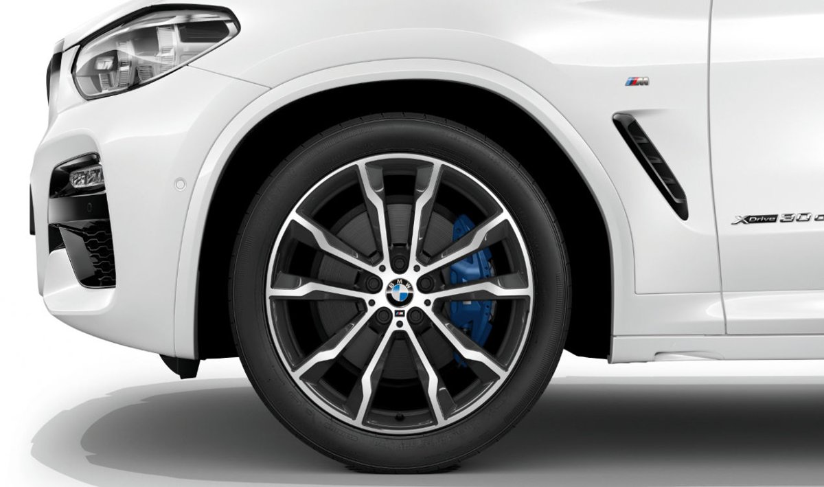 Koło zimowe BMW X3 (G01), X4 (G02), M Double Spoke 699M R20, Orbitgrey - tył