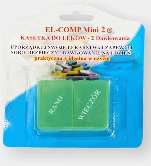 EL-COMP Kasetka do dawkowania leków 2 dawkowania