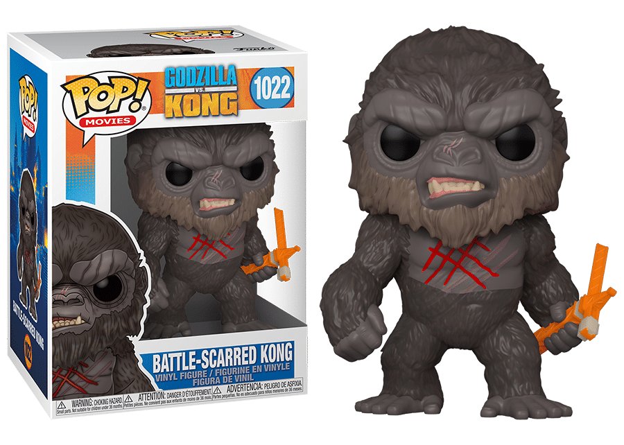 Funko POP!, Figurka kolekcjonerska, Godzilla vs. Kong, Figurka kolekcjonerska, Battle-Scarred Kong 1022