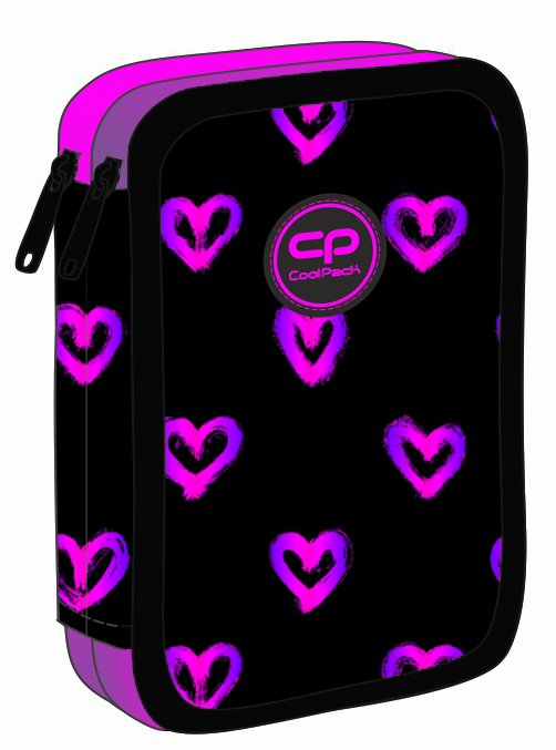 Patio Piórnik podwójny z wyposażeniem Jumper XL Electra Hearts Coolpack