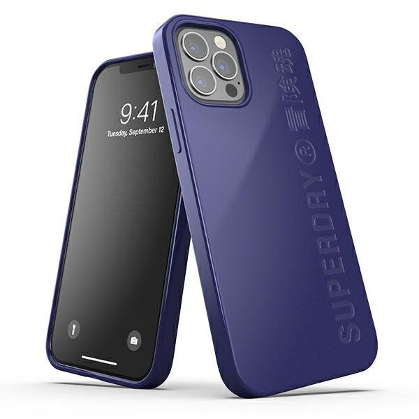 SuperDry SuperDry Snap iPhone 12/12 Pro Compostab le granatowy/navy 42627 SUP000040