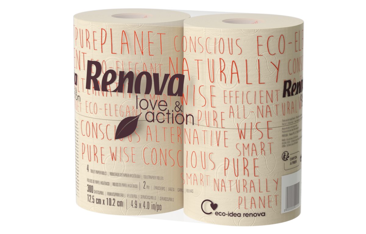 Papier toaletowy Renova Love&Action 4szt