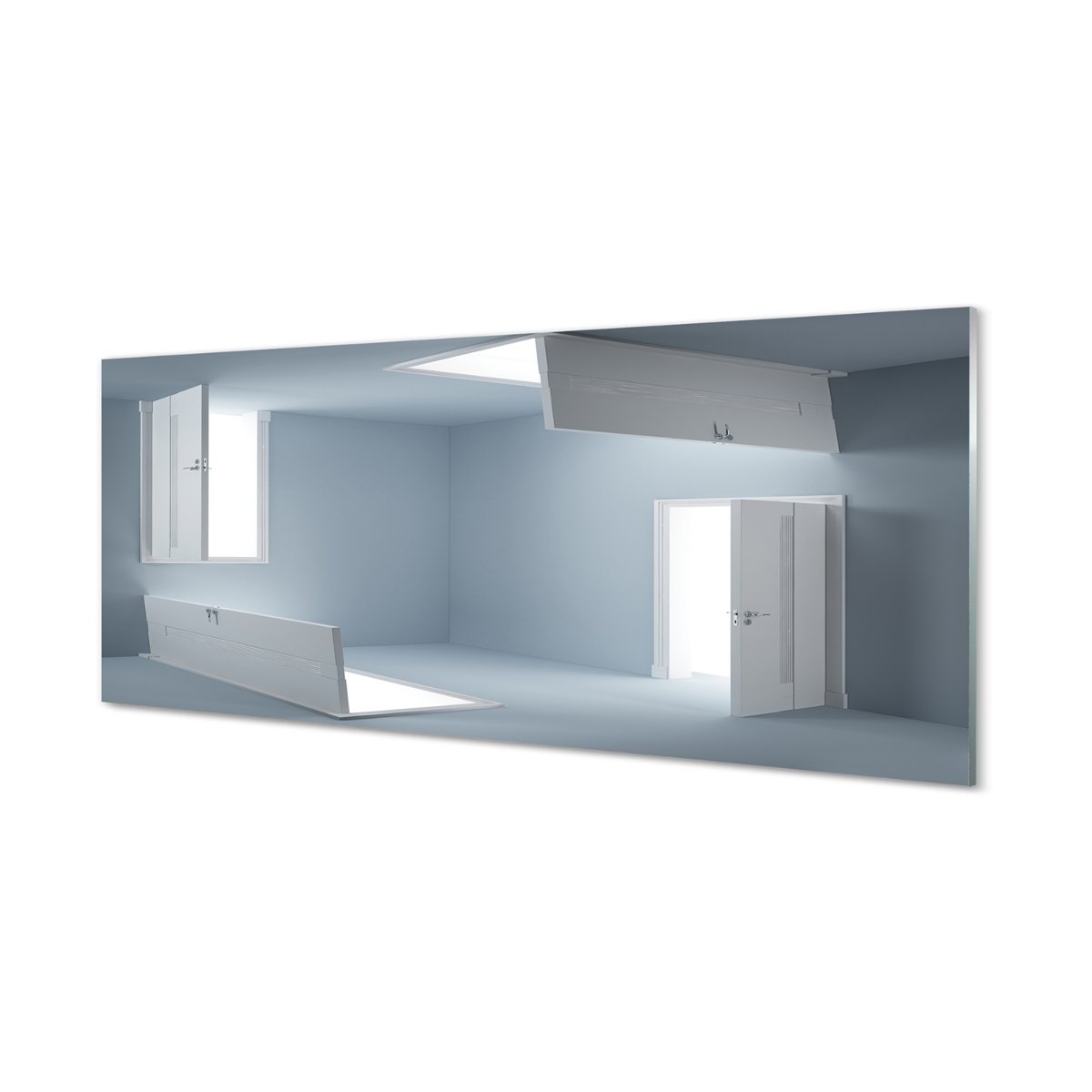 Nowoczesny lacobel z grafiką Drzwi 3d 125x50 cm