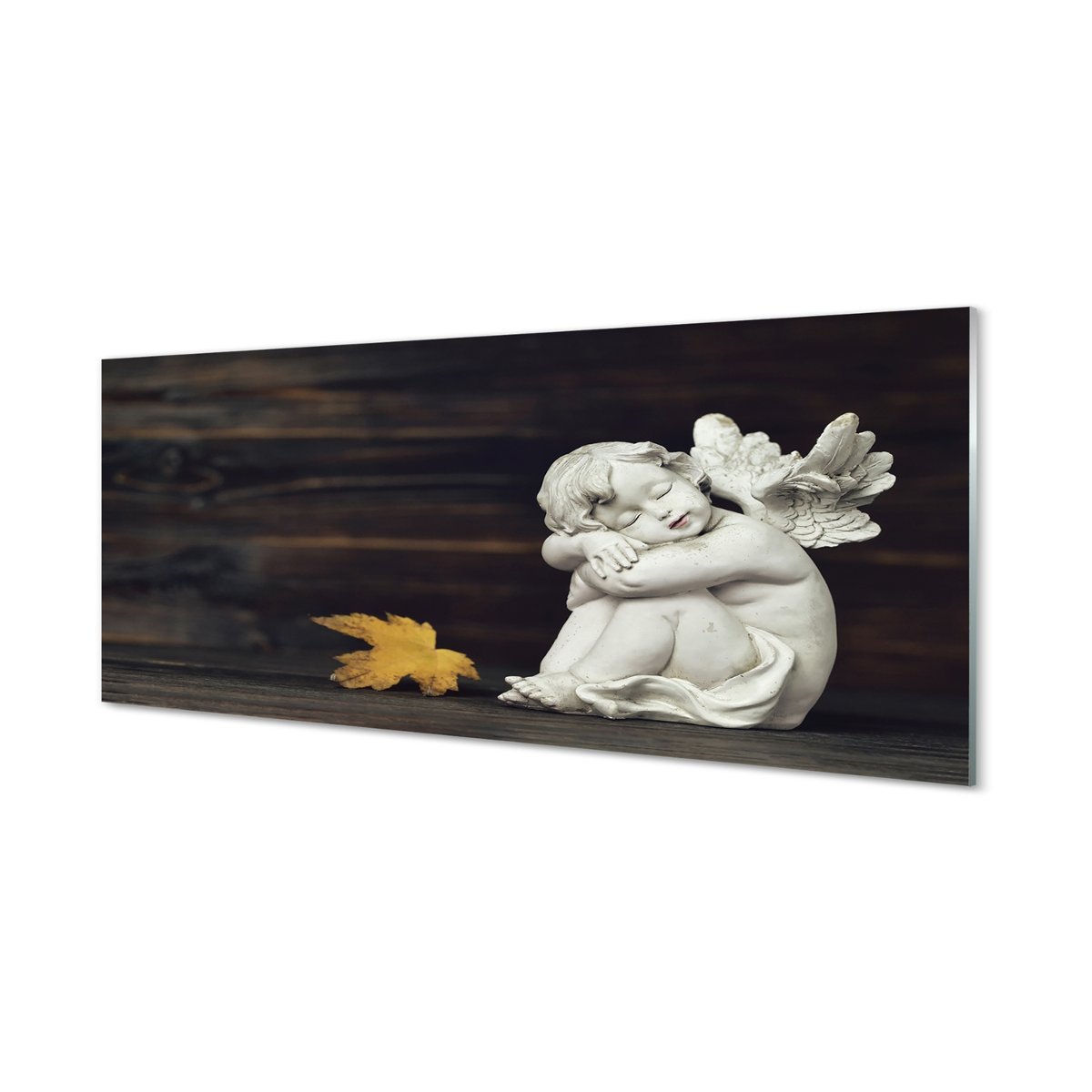 Lacobel szkło Śpiący anioł liść deski 125x50 cm