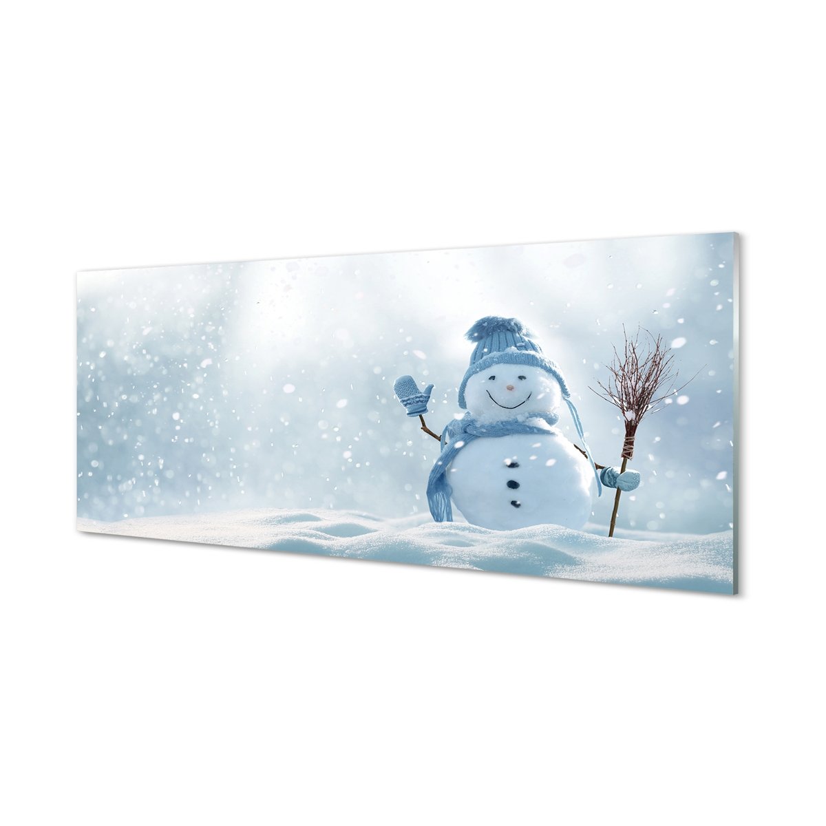 Ochronny panel kuchenny + klej Bałwan śnieg 125x50 cm