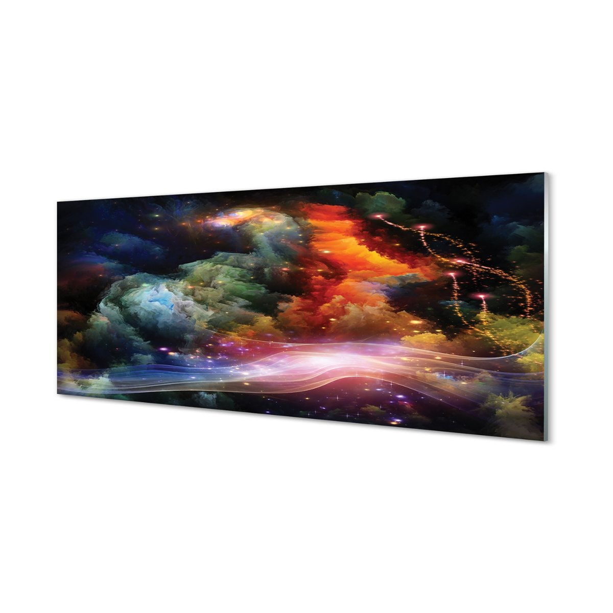Lacobel szkło Abstrakcyjne wzory fraktali 125x50 cm