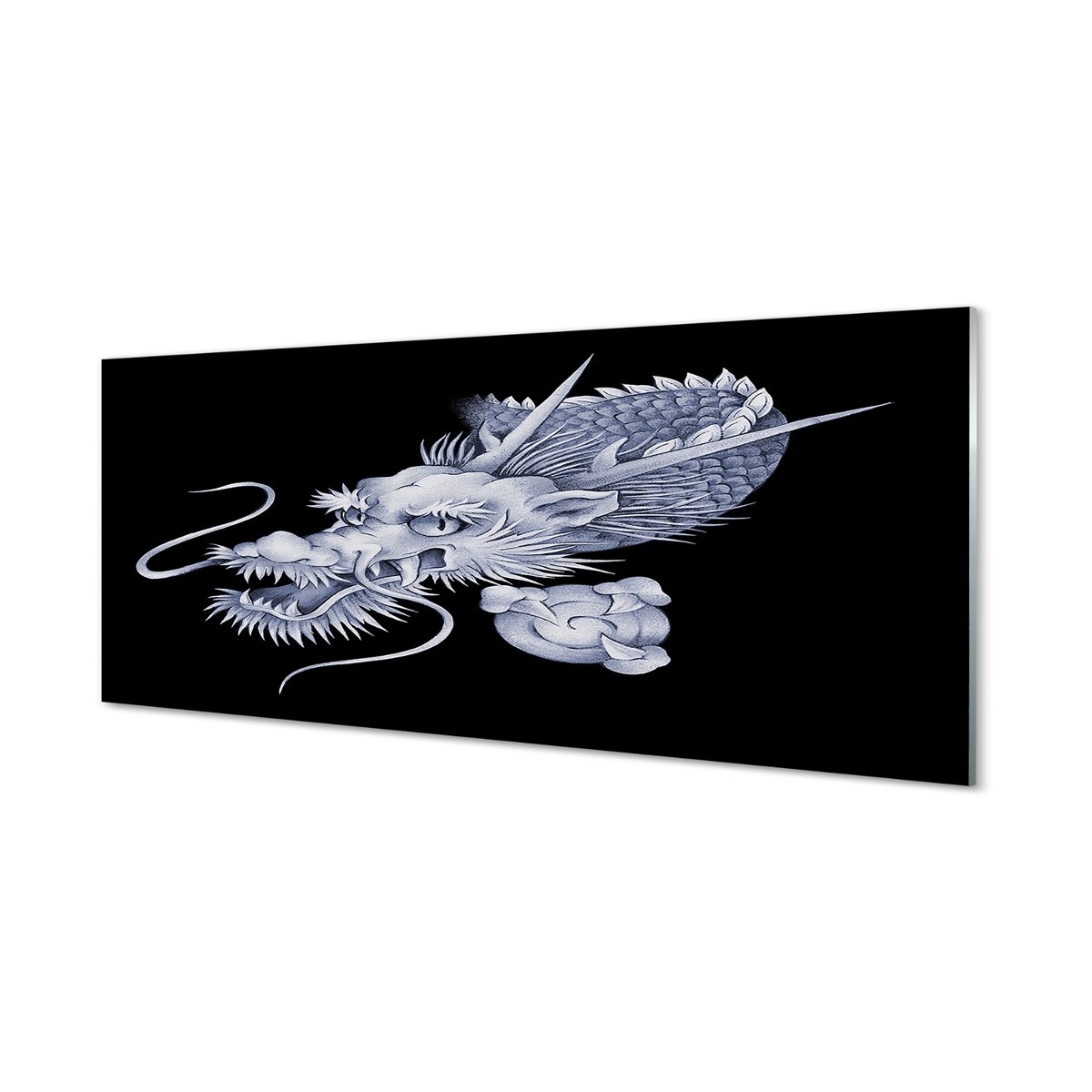 Panel ścienny Głowa japońskiego smoka 125x50 cm
