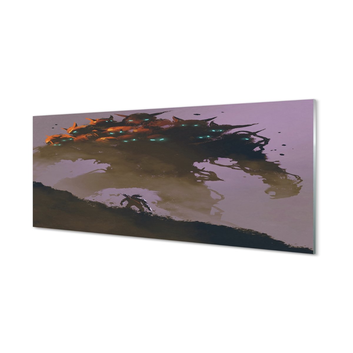Nowoczesny panel szklany Straszna postać 125x50 cm