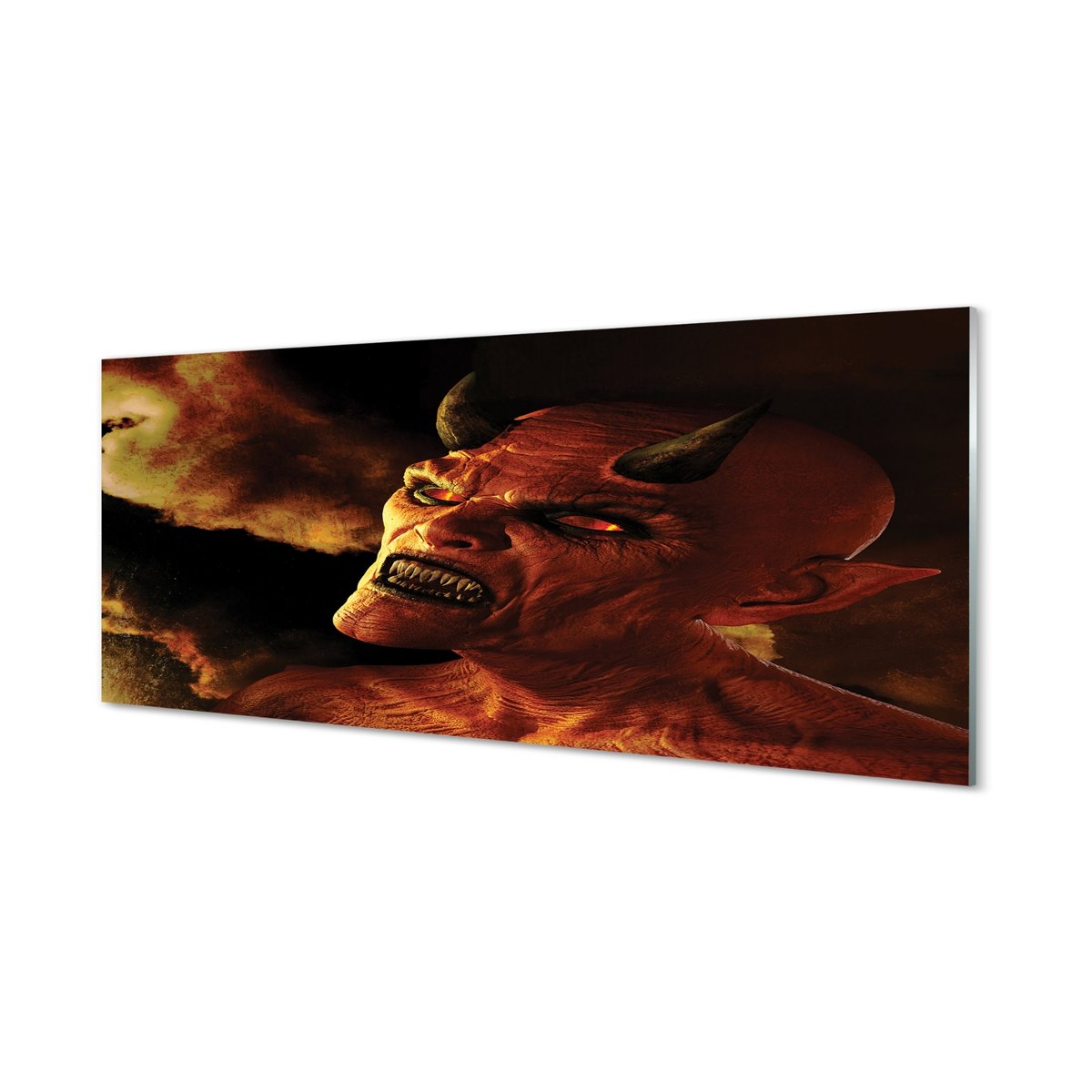 Foto panel kuchenny z grafiką + klej Diabeł 125x50 cm