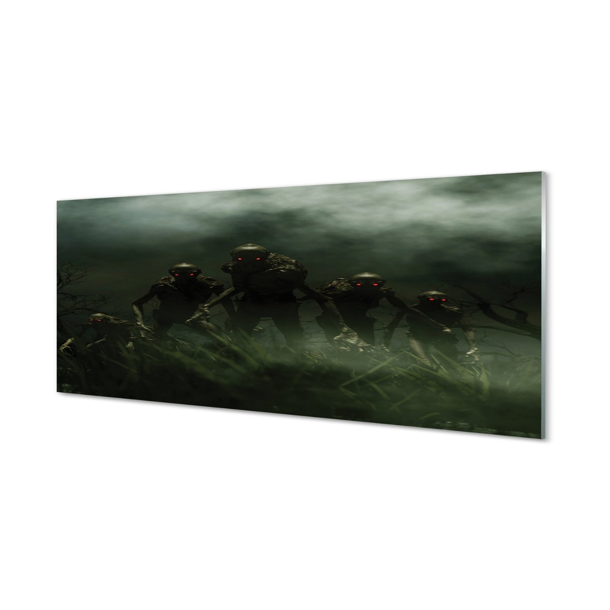 Panel szklany dekor do kuchni Zombie chmury 125x50 cm