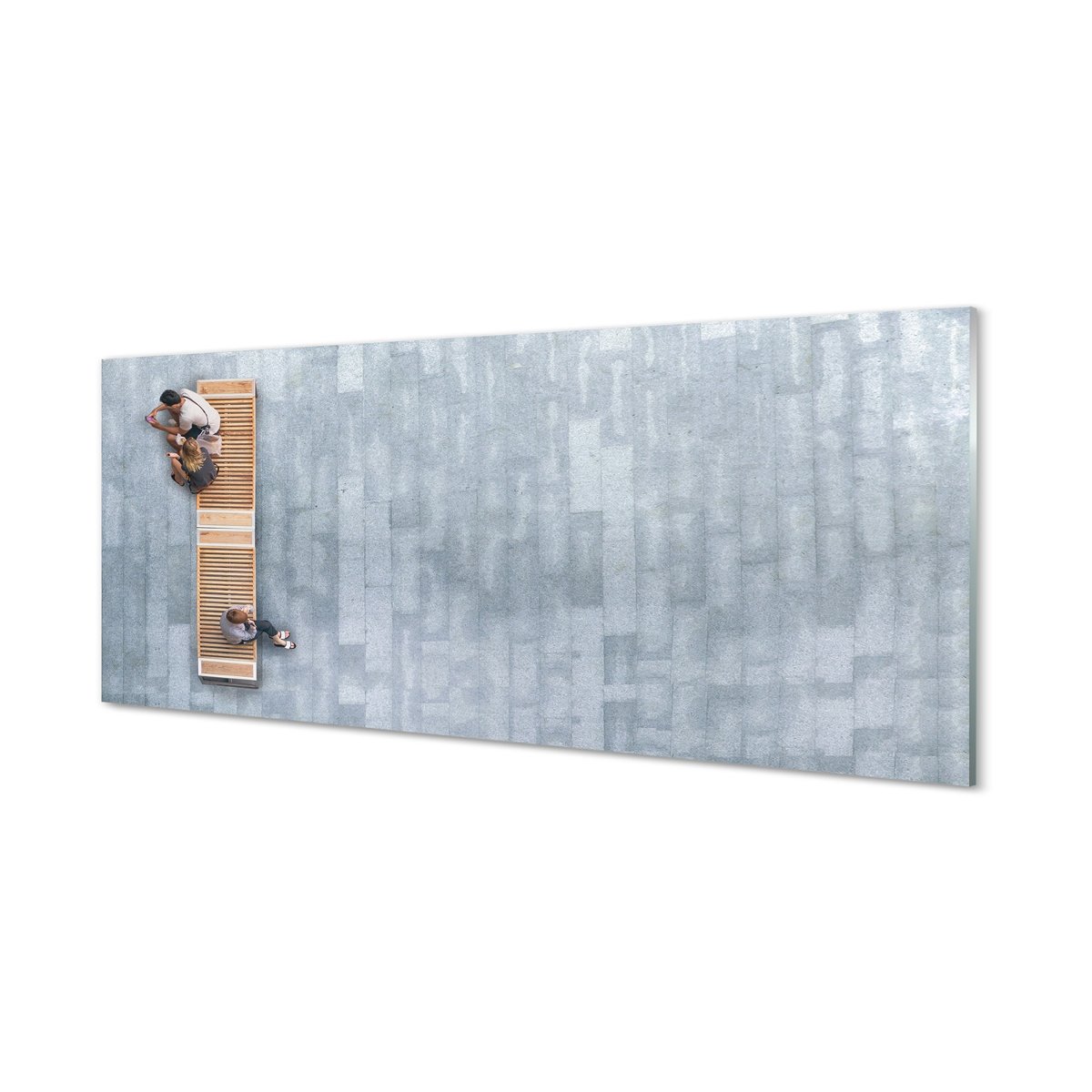 Nowoczesny lacobel z grafiką Człowiek 125x50 cm
