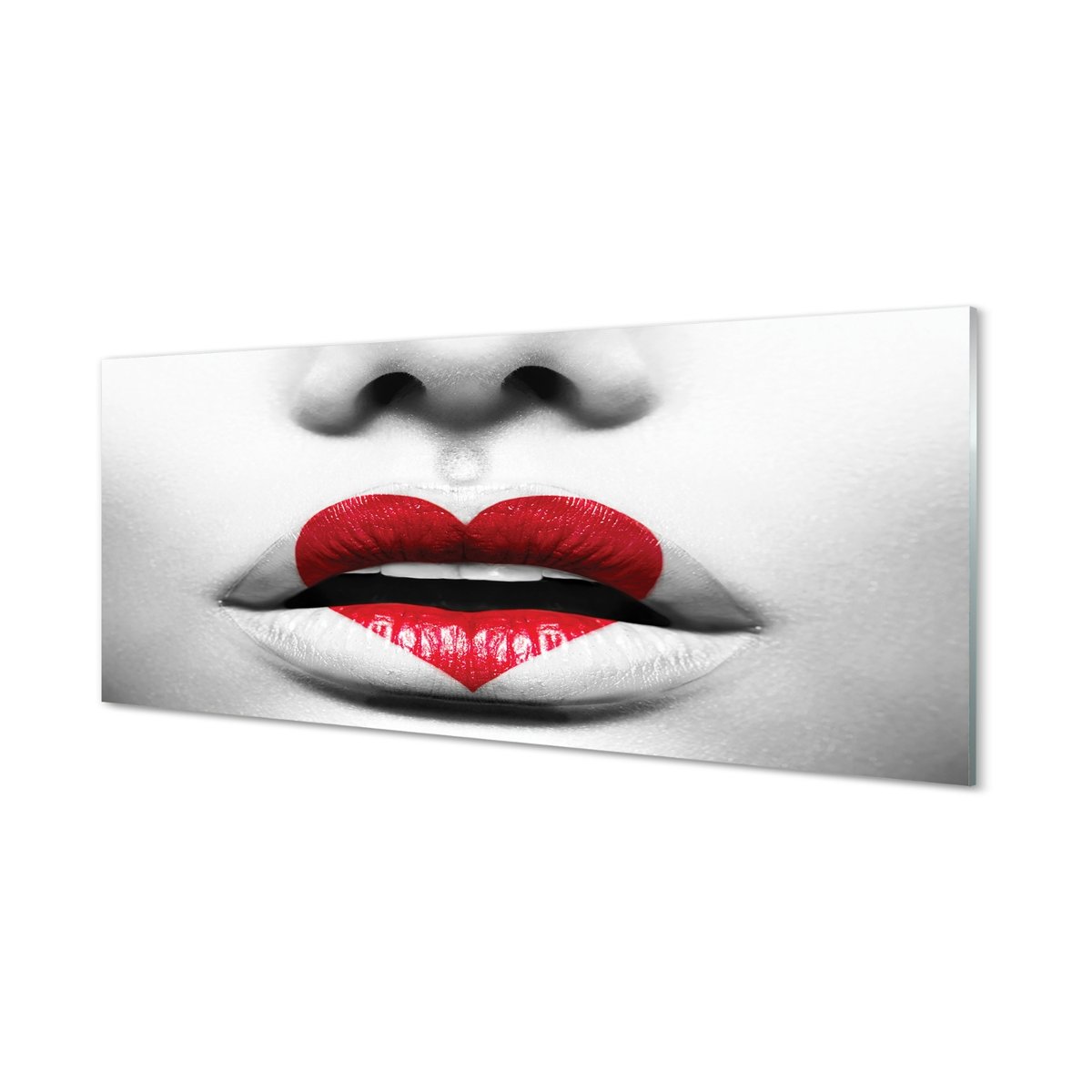 Panel ochronny do kuchni Usta serce kobieta 125x50 cm