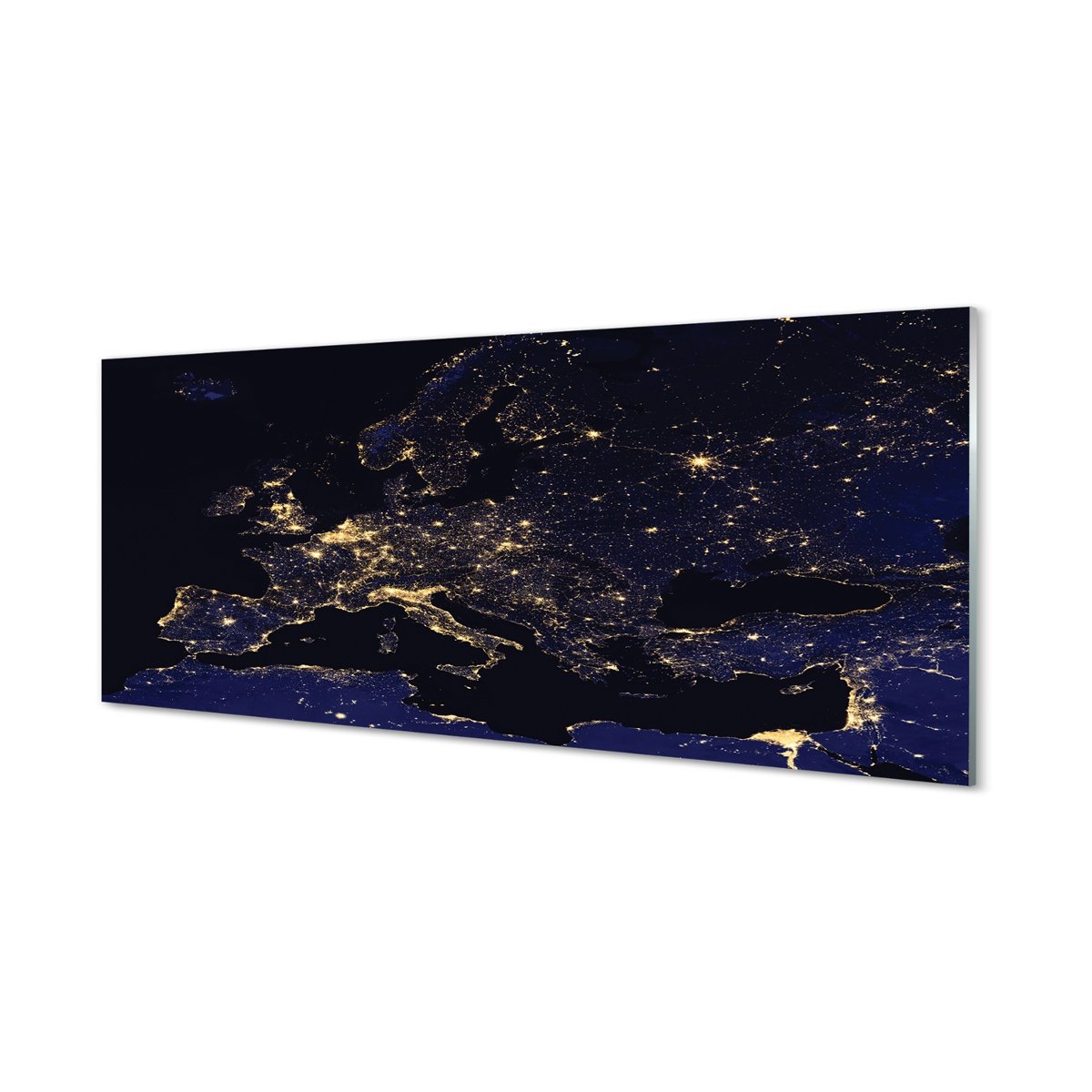 Lacobel z grafiką + klej Światła mapy niebo 125x50 cm