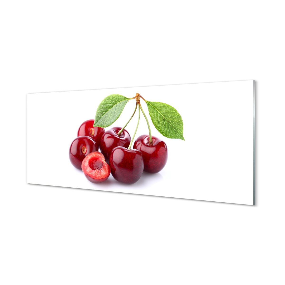 Panel szklany hartowany do kuchni Czereśnie 125x50 cm