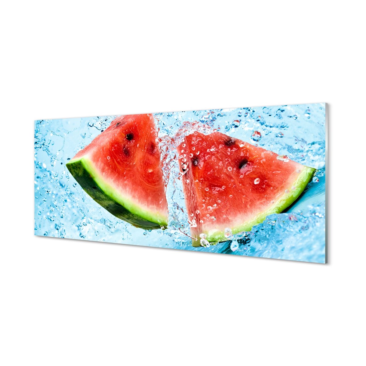 Płyta szklana do kuchni + klej Arbuz woda 125x50 cm