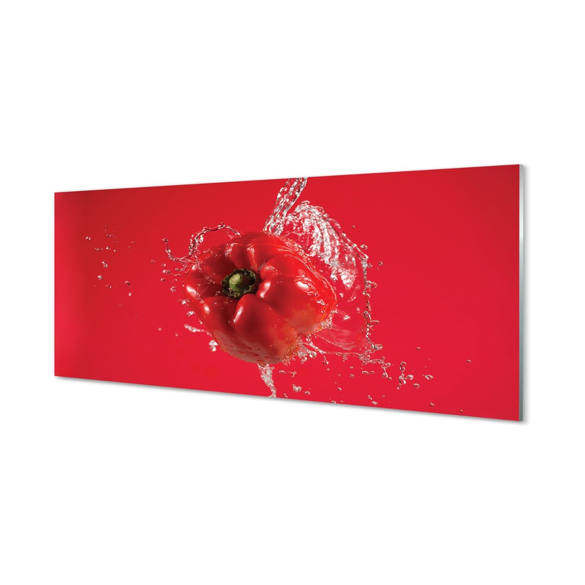 Ścienny panel kuchenny + klej Papryka woda 125x50 cm
