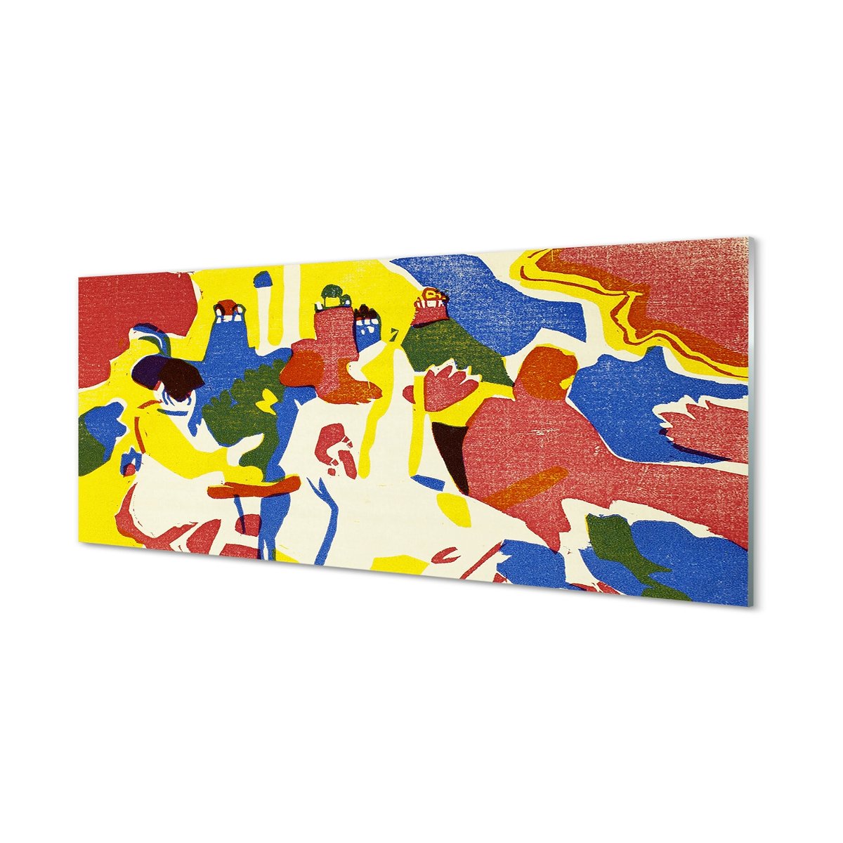 Panel szklany dekor Abstrakcja krajobraz 125x50 cm