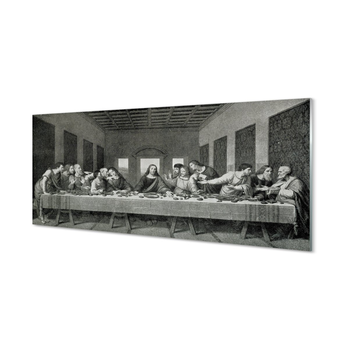 Panel szklany Sztuka ostatnia wieczerza 125x50 cm