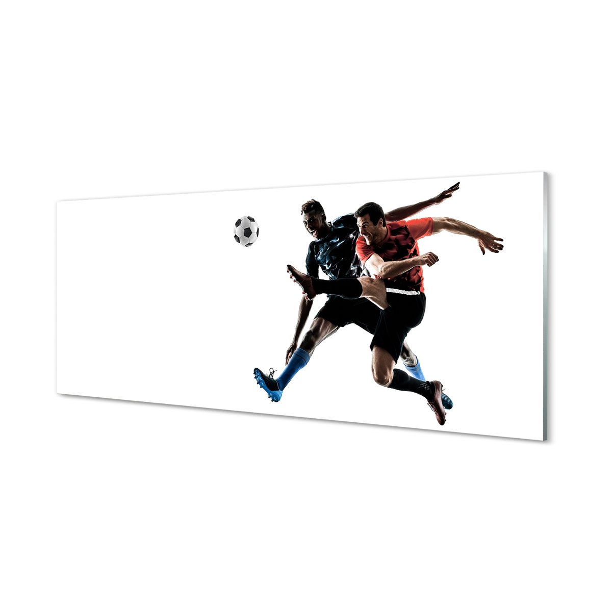 Szklany panel do kuchni Mężczyźni piłka 125x50 cm