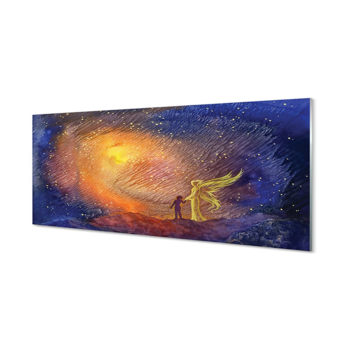 Panel ze szkła hartowanego Niebo człowiek 125x50 cm