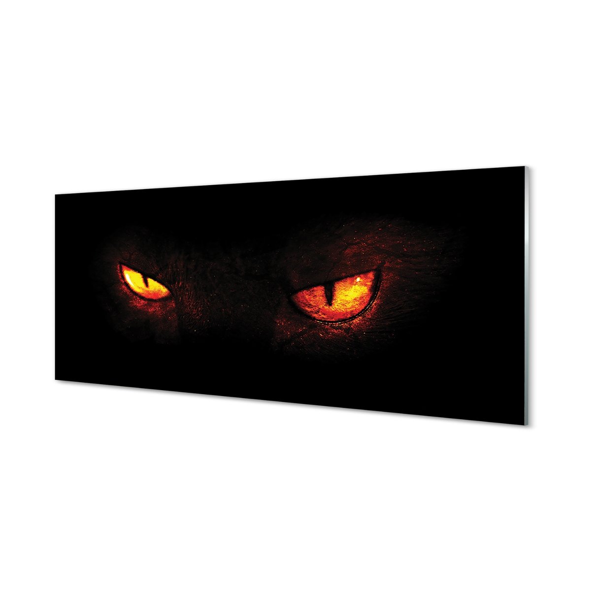 Panel szklany dekor do kuchni Świecące oczy 125x50 cm