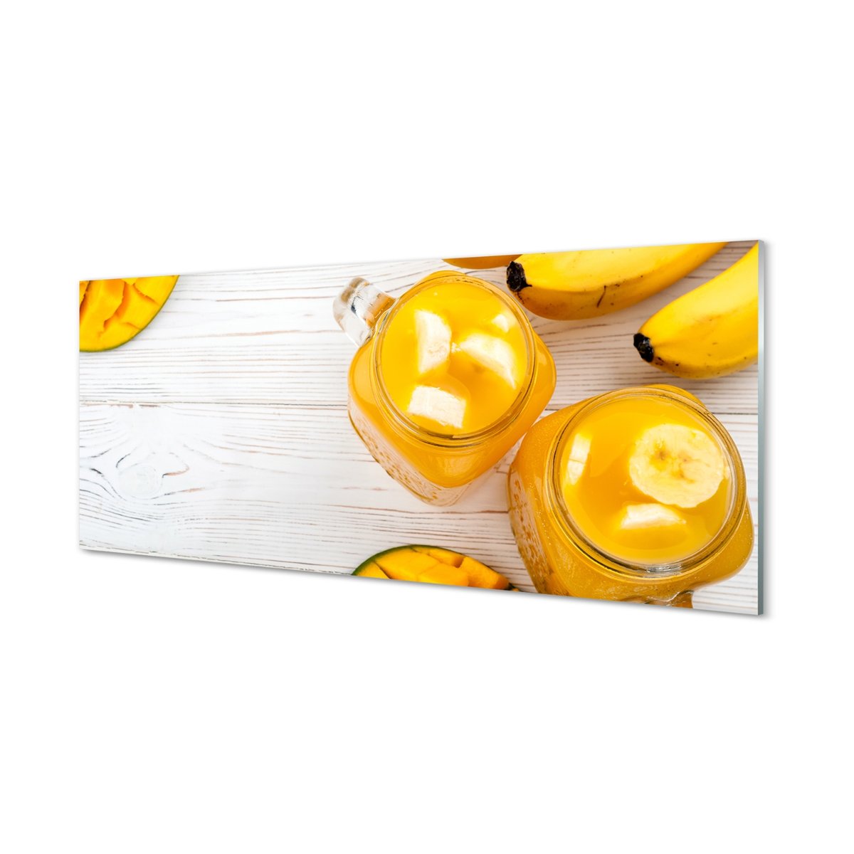 Nowoczesny panel  Mango banany koktajl 125x50 cm