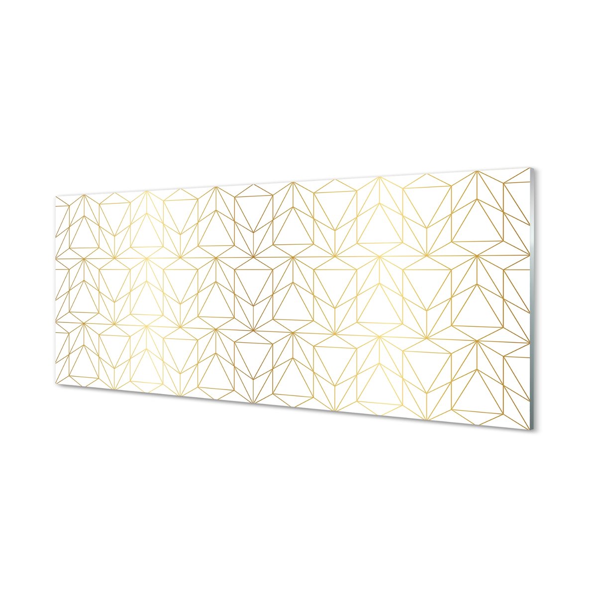 Panel kuchenny ochrona Kontury trójkątów 125x50 cm