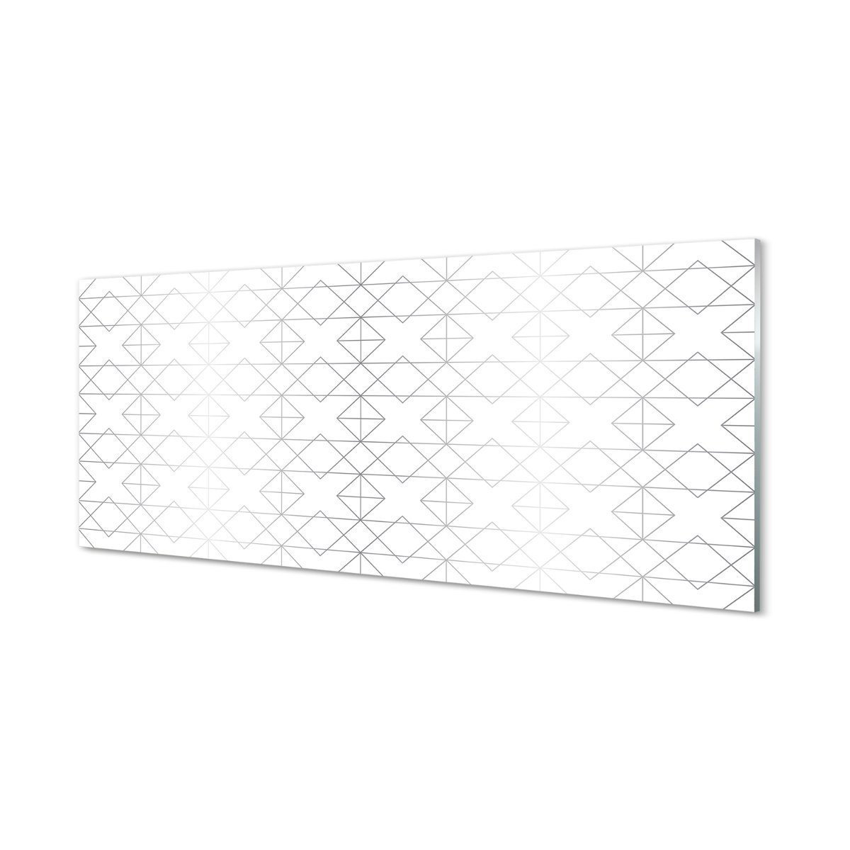 Panel szkło hartowane Kontury wielokątów 125x50 cm