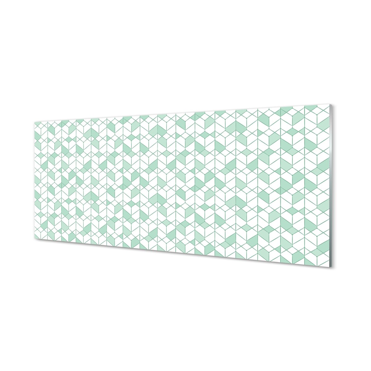 Szklany lacobel z grafiką Sześciany 3d 125x50 cm