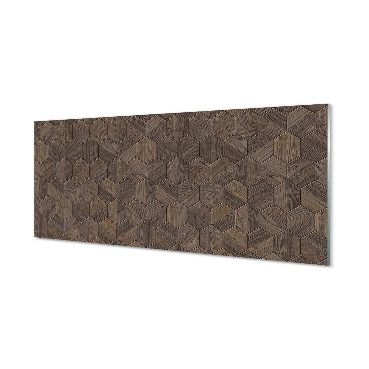 Panel dekoracyjny Drewniane sześciokąty 125x50 cm