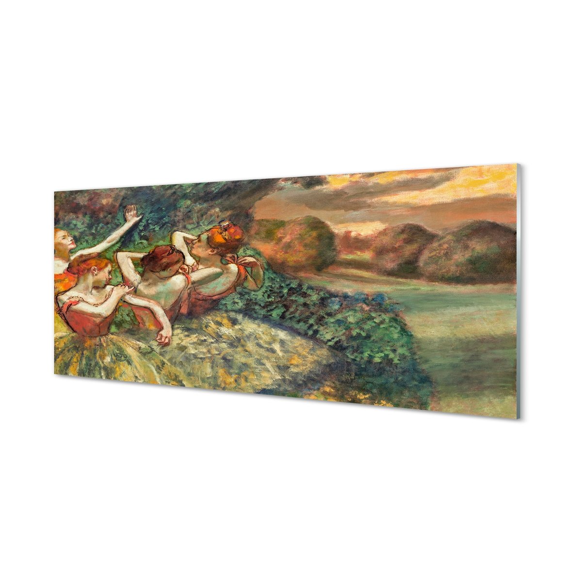 Szklana płyta Taniec w lesie baletnice 125x50 cm