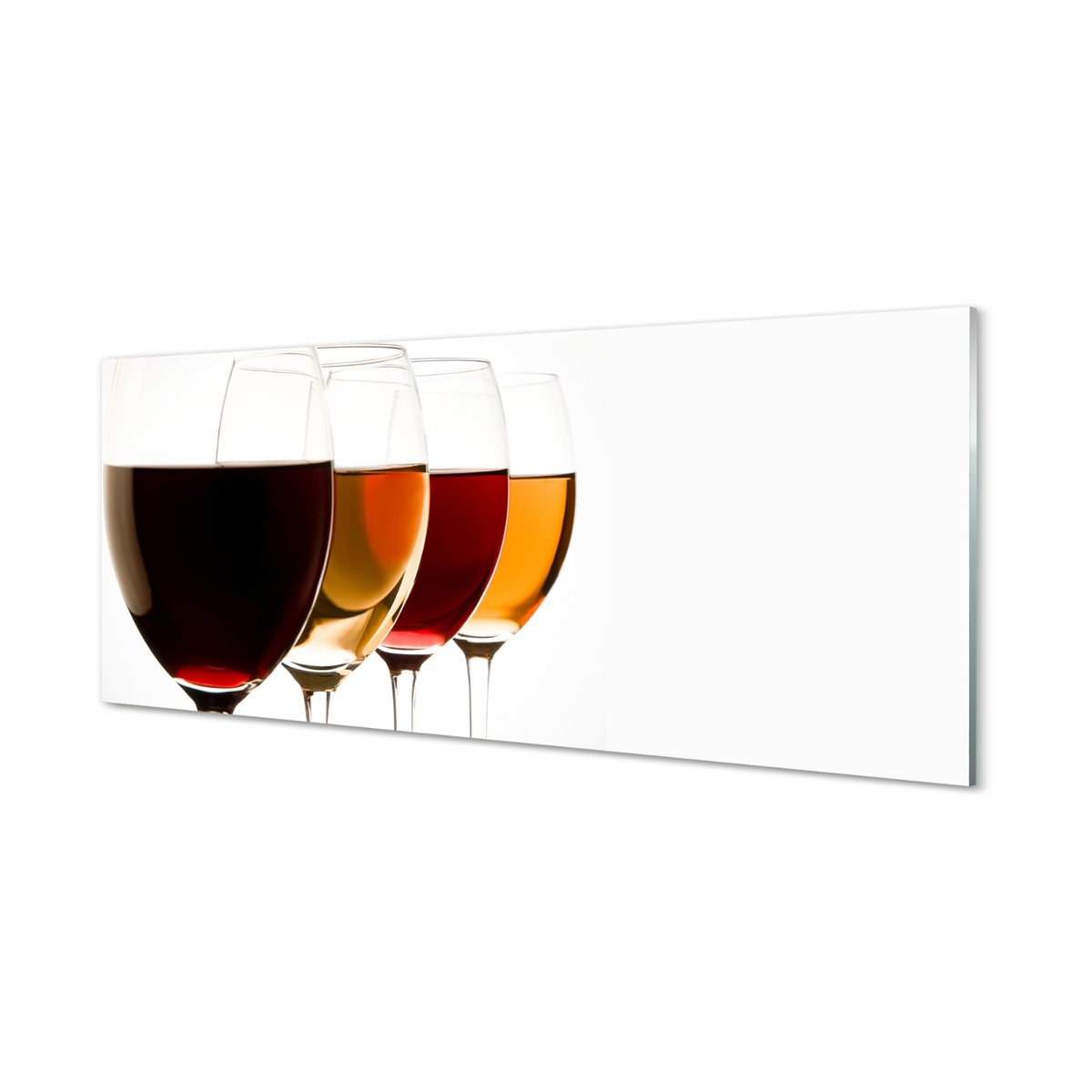 Panel ze szkła hartowanego Kieliszki wina 125x50 cm