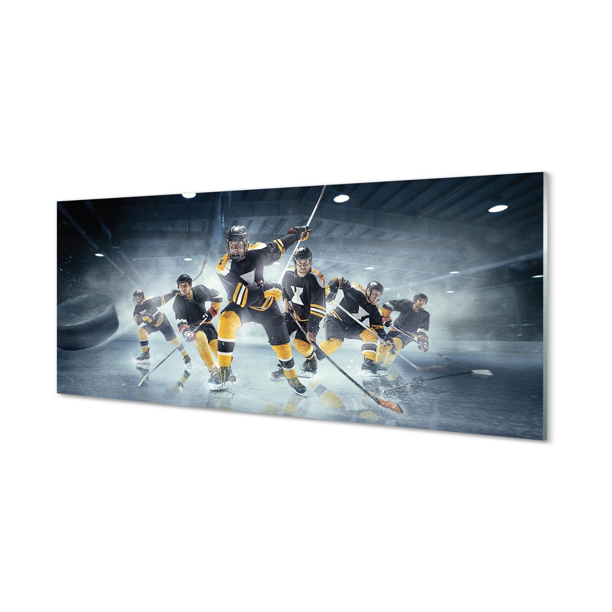 Panel dekoracyjny szkło hartowane Hokej 125x50 cm