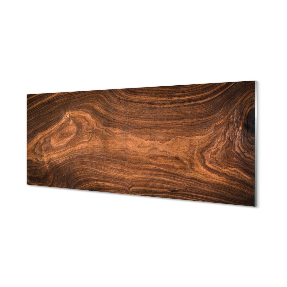 Lacobel kuchenny + klej Drewno słoje sęki 125x50 cm