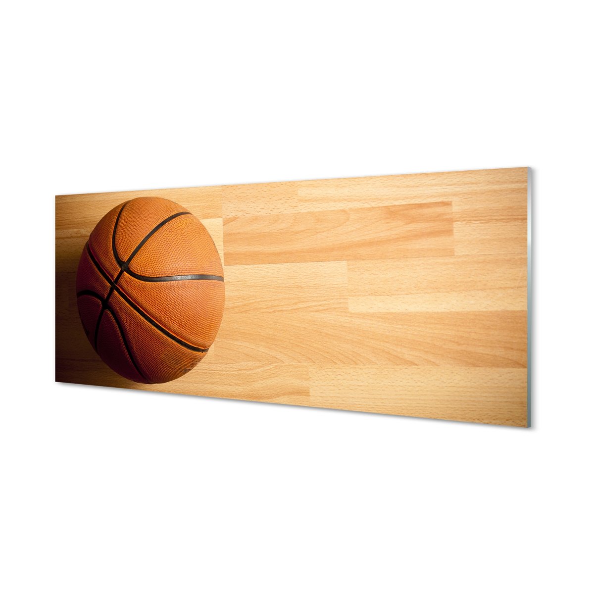 Panel szklany Piłka do kosza na podłodze 125x50 cm